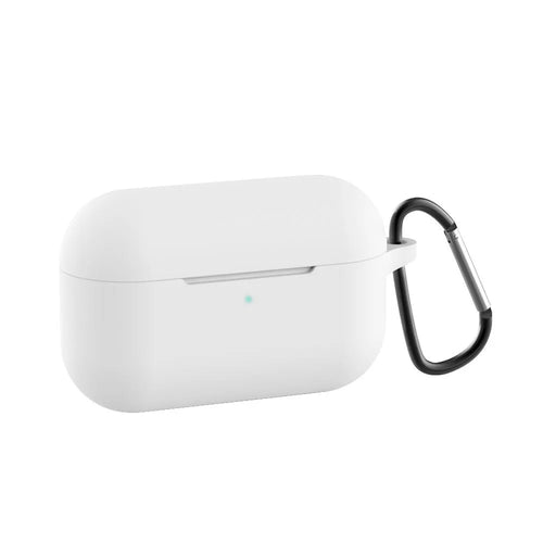 Blue silicone wallet-style protective cover for Apple AirPods Pro Bluetooth headphones