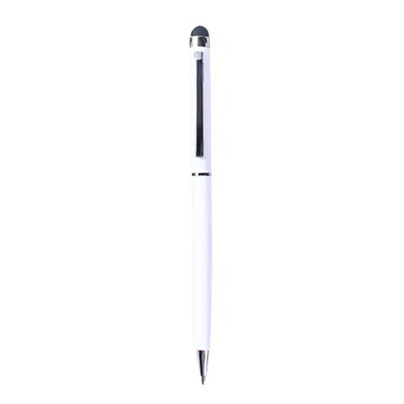 Rotating aluminium capacitive stylus pen with 0.5mm fine tip shown in multiple colour options.