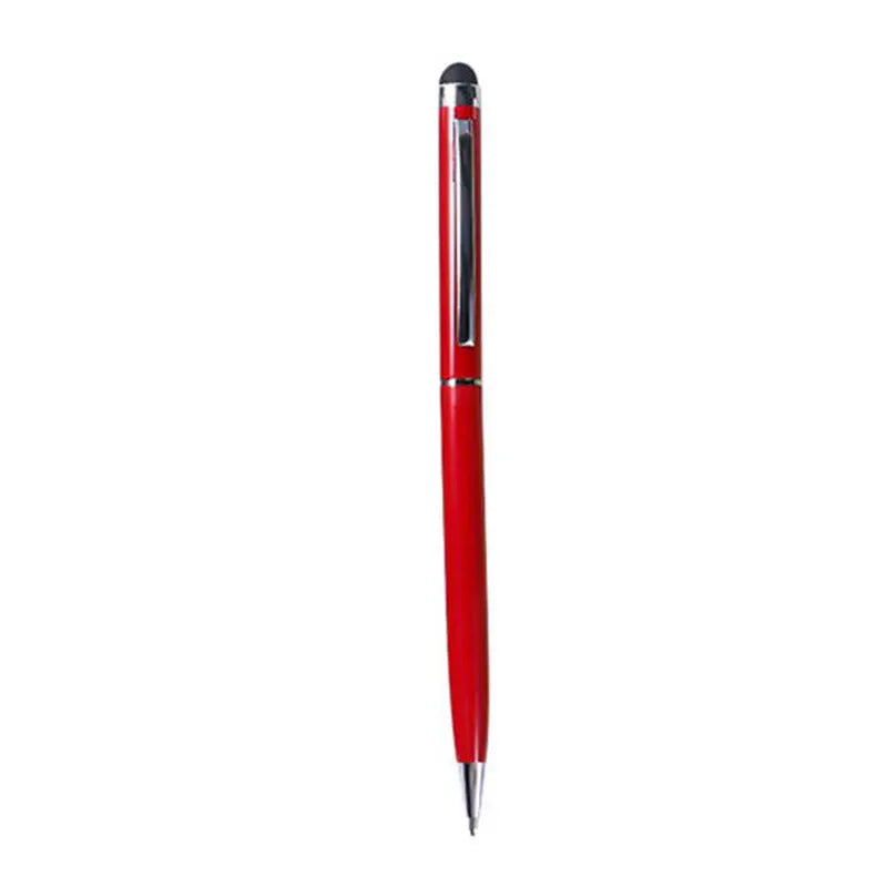 Rotating aluminium capacitive stylus pen with 0.5mm fine tip shown in multiple colour options.