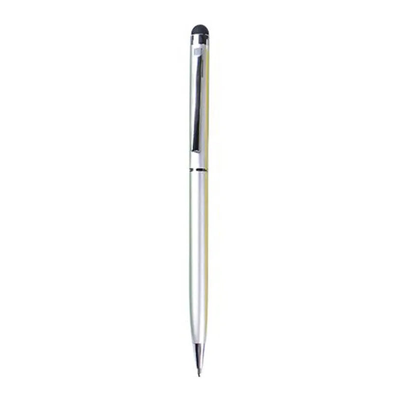 Rotating aluminium capacitive stylus pen with 0.5mm fine tip shown in multiple colour options.