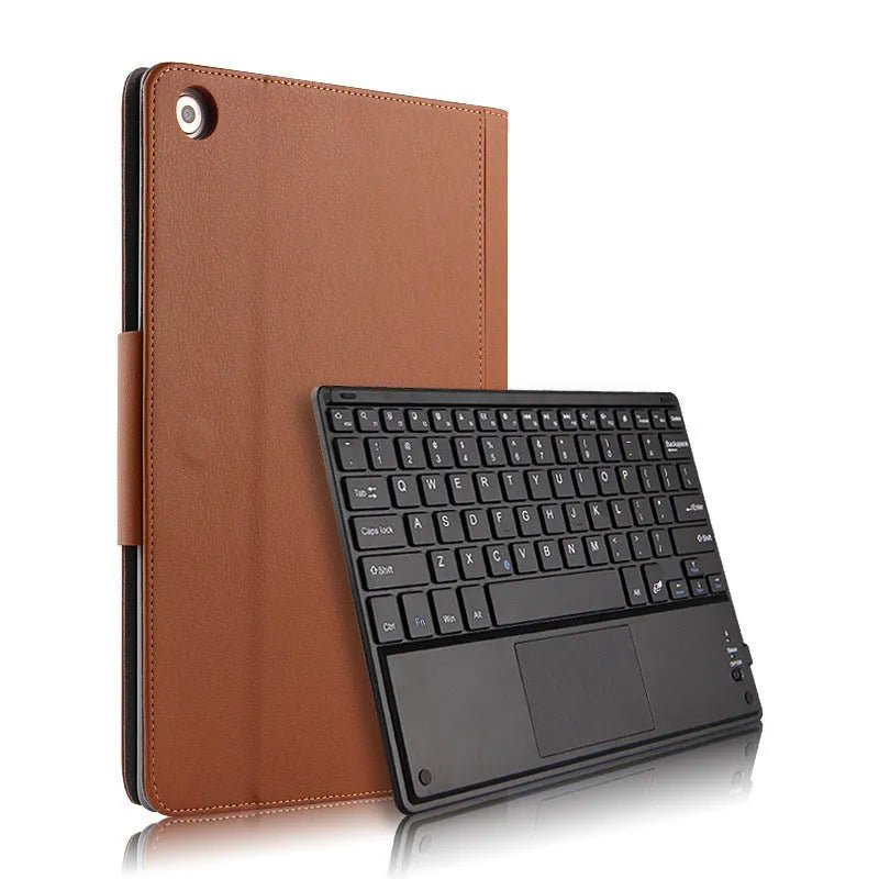 M5 Pro 10.8 wireless Bluetooth keyboard case in black imitation leather frame style protective cover