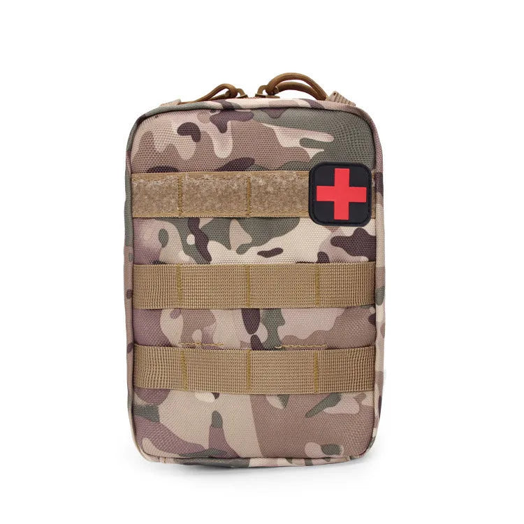 Medical bag tactical vest accessory bag in army green with Velcro attachment and compact 15x21x11cm size