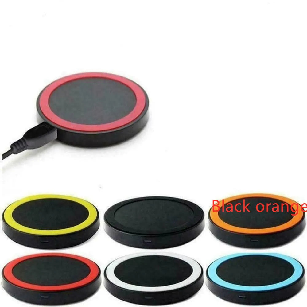 Square wireless charging pad for mobile phones in six colour options