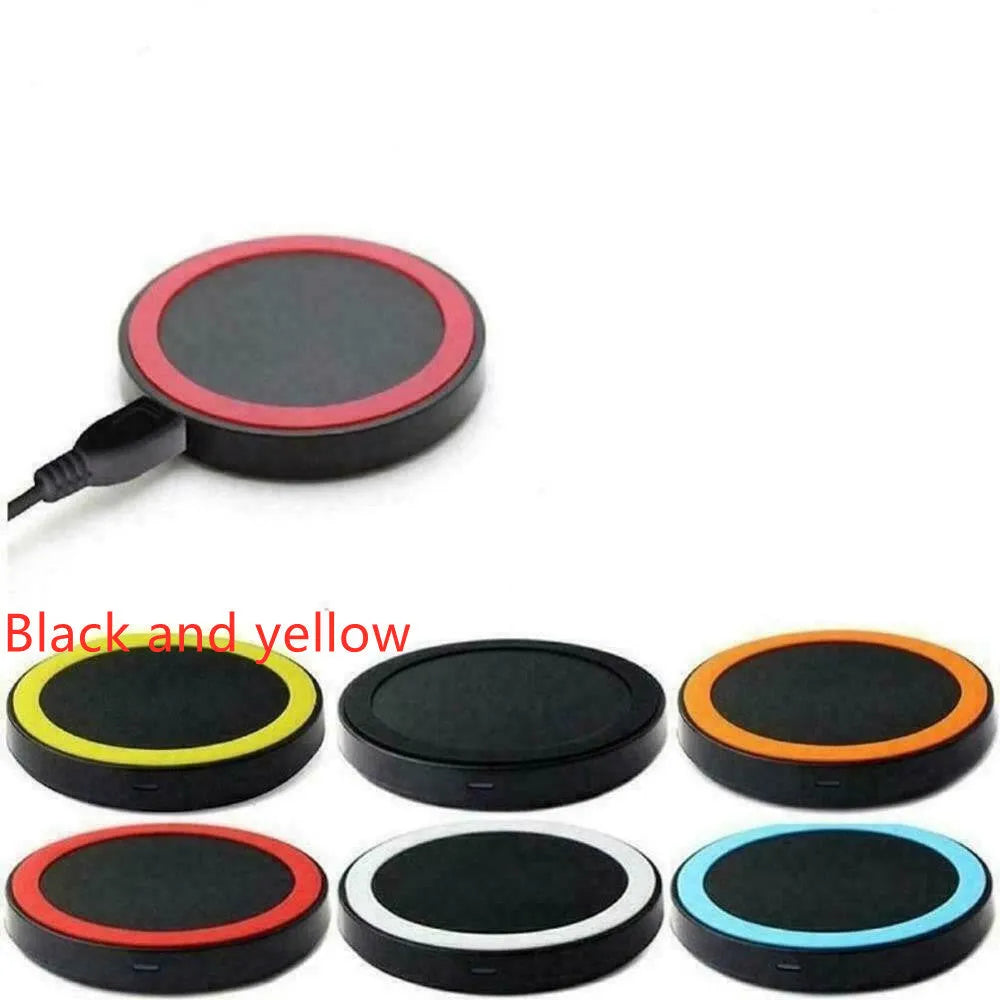 Square wireless charging pad for mobile phones in six colour options