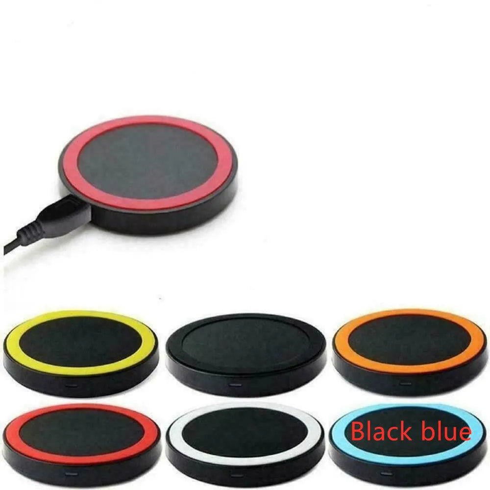 Square wireless charging pad for mobile phones in six colour options