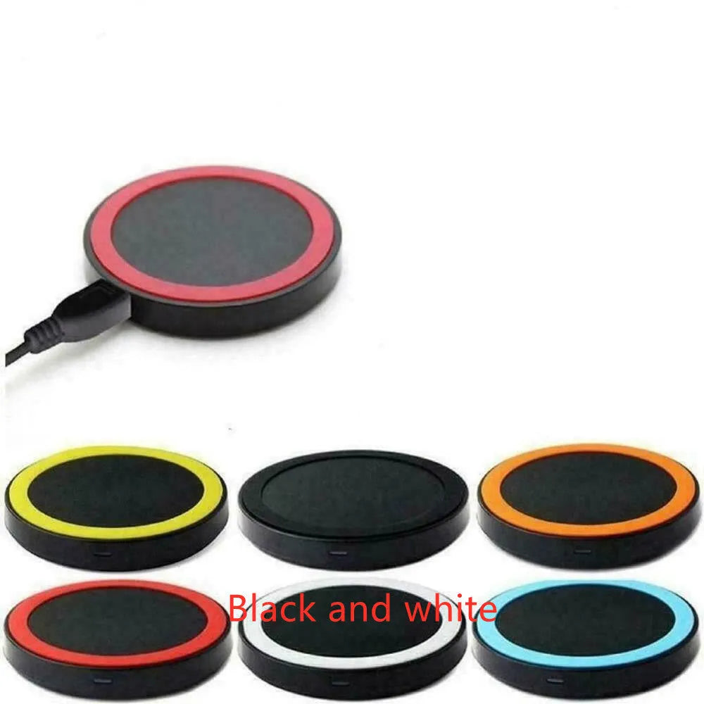 Square wireless charging pad for mobile phones in six colour options