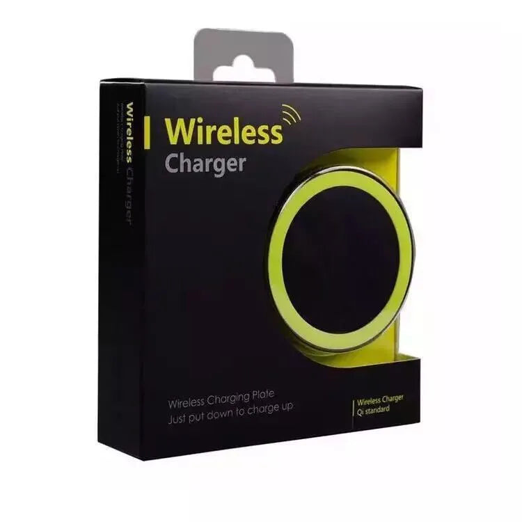 Square wireless charging pad for mobile phones in six colour options