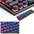 104-key crystal two-color mold mechanical keyboard keycaps set in black and white styles