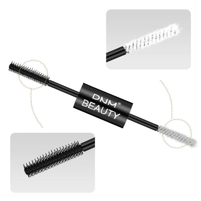 Double-ended mascara in black for natural curled slender eyelashes, suitable for all skin types