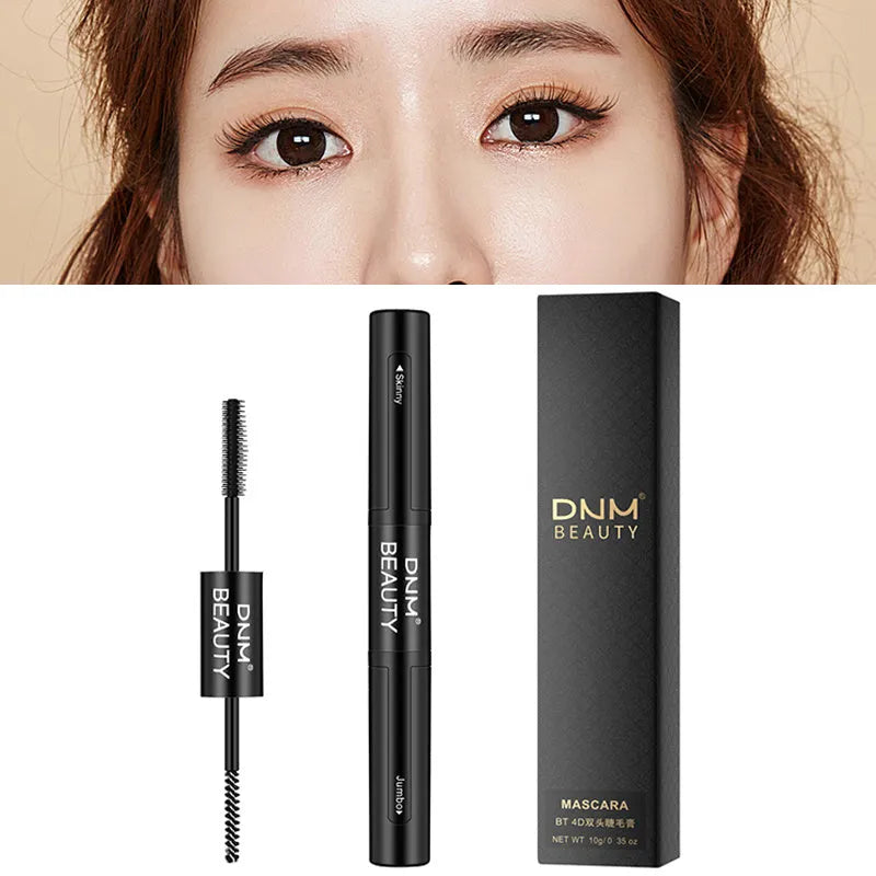 Double-ended mascara in black for natural curled slender eyelashes, suitable for all skin types