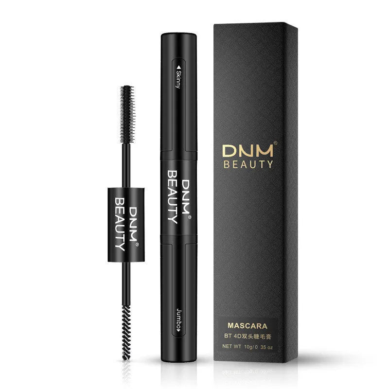 Double-ended mascara in black for natural curled slender eyelashes, suitable for all skin types