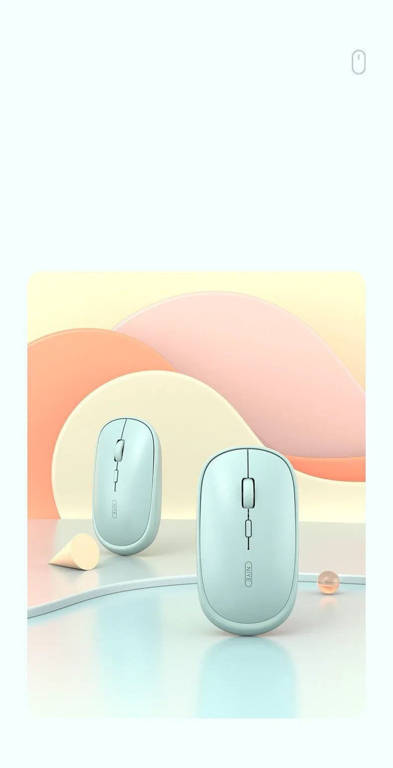 M900 rechargeable wireless mouse for laptop, ultra-thin design, black colour, side view