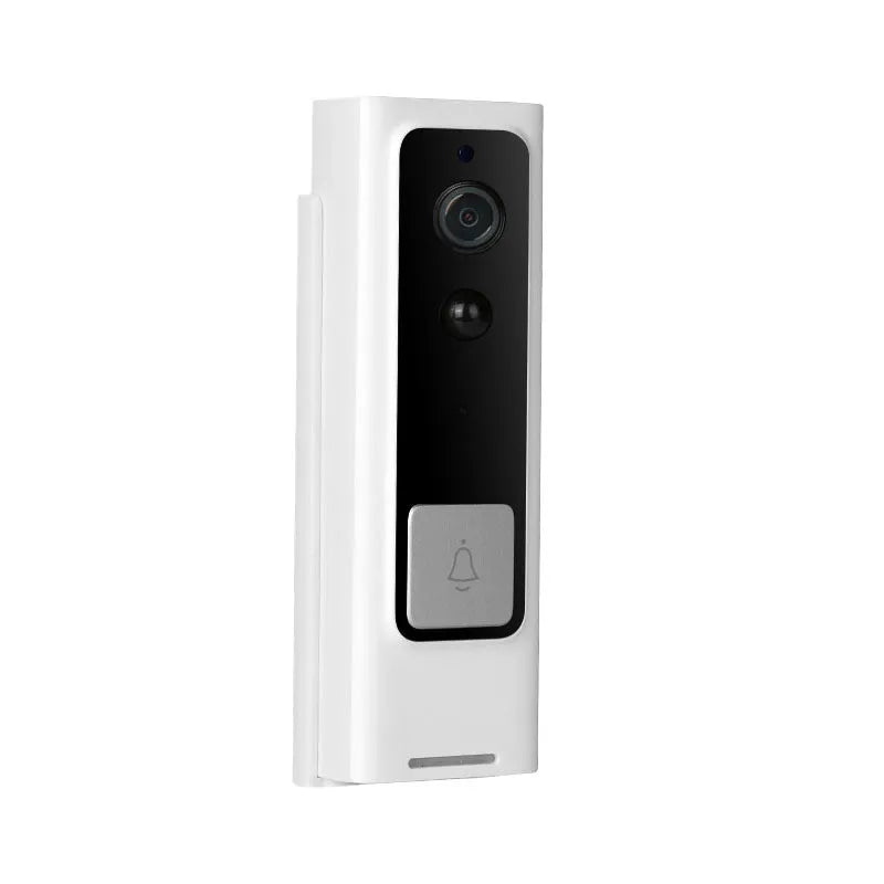 White intelligent 1080P network wireless video intercom camera for wall-mounted home security with PIR motion and night vision