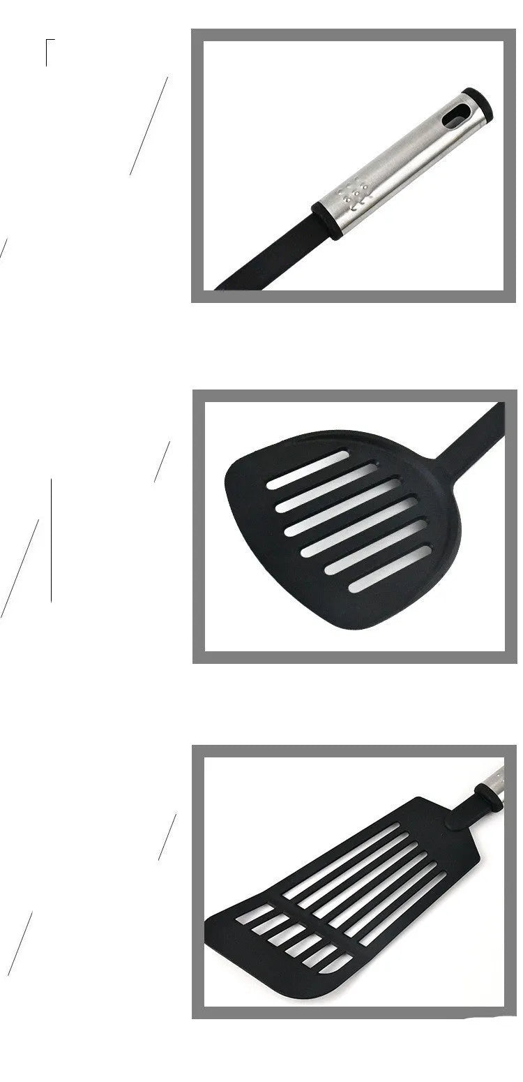 44-piece nylon kitchen utensil set with spatulas and spoons in light luxury style SET1 colour