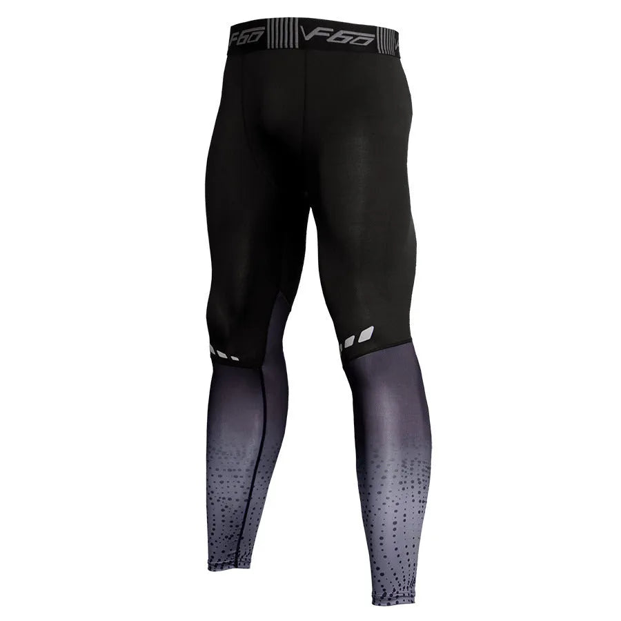 Men's compression trousers in grey or red stitching, quick-drying moisture-wicking sweatpants for yoga and gym, sizes S-XXXL