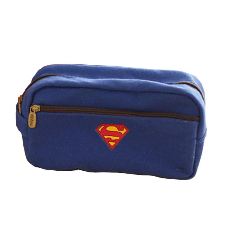 Large capacity multifunctional stationery bag pencil case in grey, orange, white and blue with drawstring and handbag options
