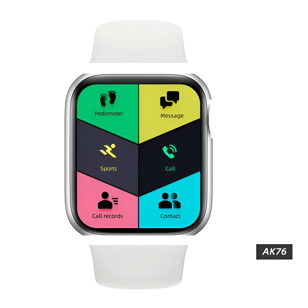 Bluetooth call smart bracelet with silicone strap and touch screen in red colour option