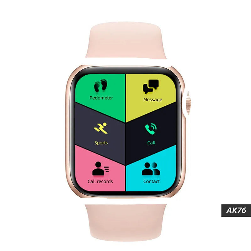 Bluetooth call smart bracelet with silicone strap and touch screen in red colour option