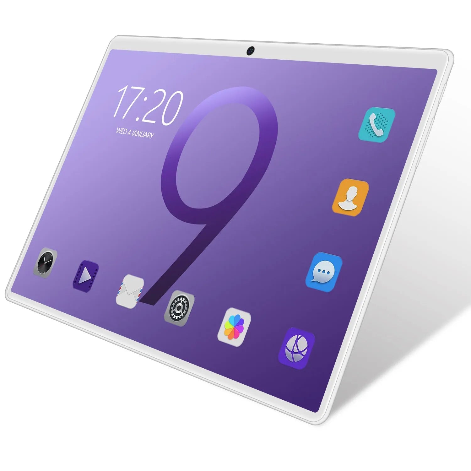 10 inch tablet PC in black with IPS screen, GPS, and dual SIM slots