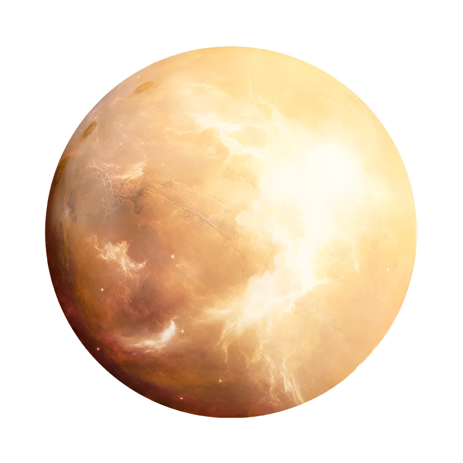 Square planet pattern mouse pad cushion made from natural rubber and silk cloth, 220mm by 220mm.
