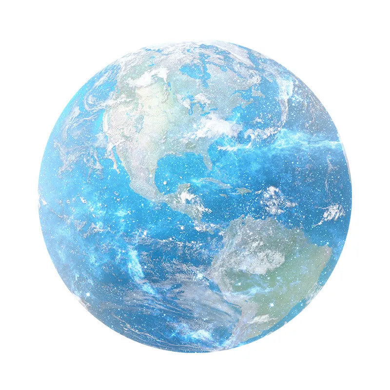 Square planet pattern mouse pad cushion made from natural rubber and silk cloth, 220mm by 220mm.