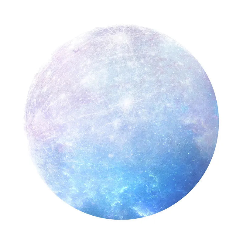 Square planet pattern mouse pad cushion made from natural rubber and silk cloth, 220mm by 220mm.