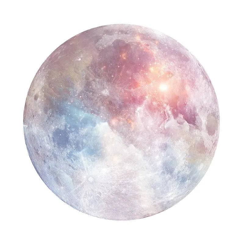 Square planet pattern mouse pad cushion made from natural rubber and silk cloth, 220mm by 220mm.