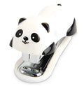 Cartoon panda No. 10 stapler in black and white on a desk
