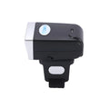 Black wireless Bluetooth ring wearable scanner compatible with Apple devices