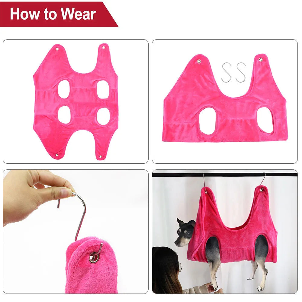 Soft cloth pet bed nest for cats and dogs in pink with three size options S M L