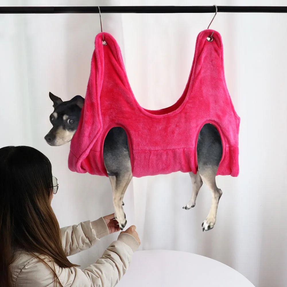 Soft cloth pet bed nest for cats and dogs in pink with three size options S M L