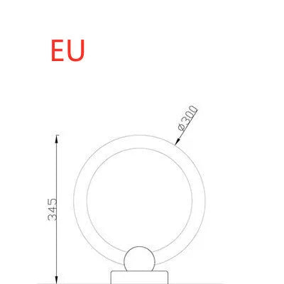 Wooden art circular chandelier with acrylic shade, 20cm diameter, Nordic style for living room