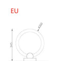 Wooden art circular chandelier with acrylic shade, 20cm diameter, Nordic style for living room