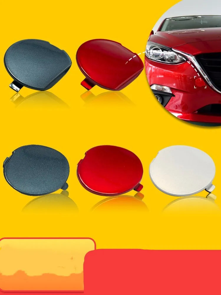 Mazda 3 Axela sedan rear bumper trailer cover in Soul Red – 2014-2019 model