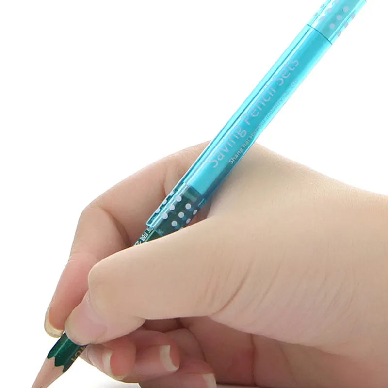 A 9cm long pencil extender for 0.7mm mechanical pencils, shown with colour-coded pack options.