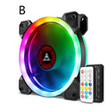 Camouflage RGB 12cm chassis cooling fan with colour-changing blades and hydraulic bearing