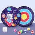 Children's sticky ball dart board with cartoon design and Velcro balls
