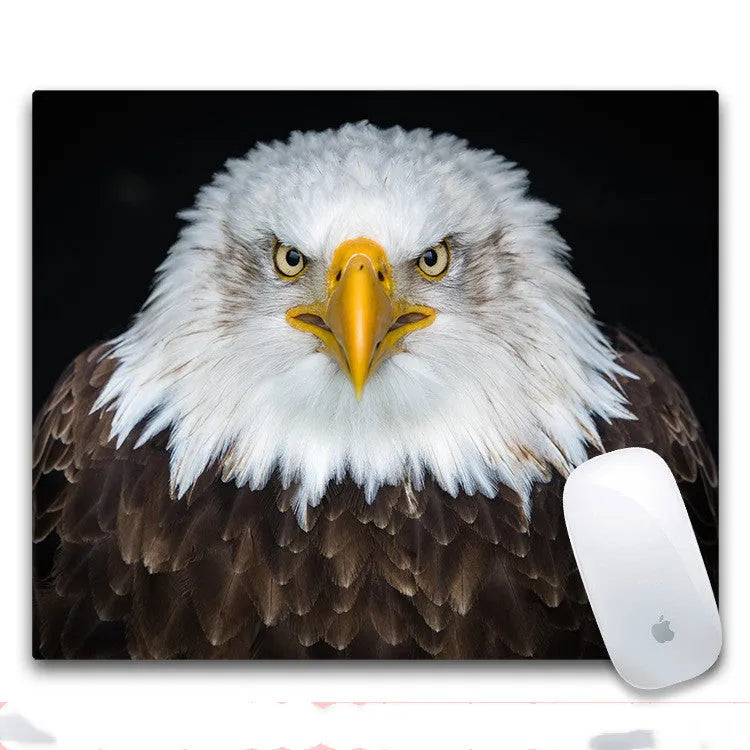 Custom A4 rubber and cloth mouse pad with printed design, non-slip base, 240x200mm.