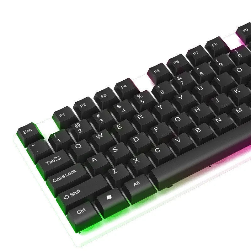 Manipulator Game Glow wired keyboard and mouse set in black with USB cables
