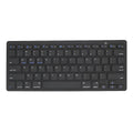 Ultra-thin mini portable wireless Bluetooth keyboard in black for mobile phone, tablet, and computer
