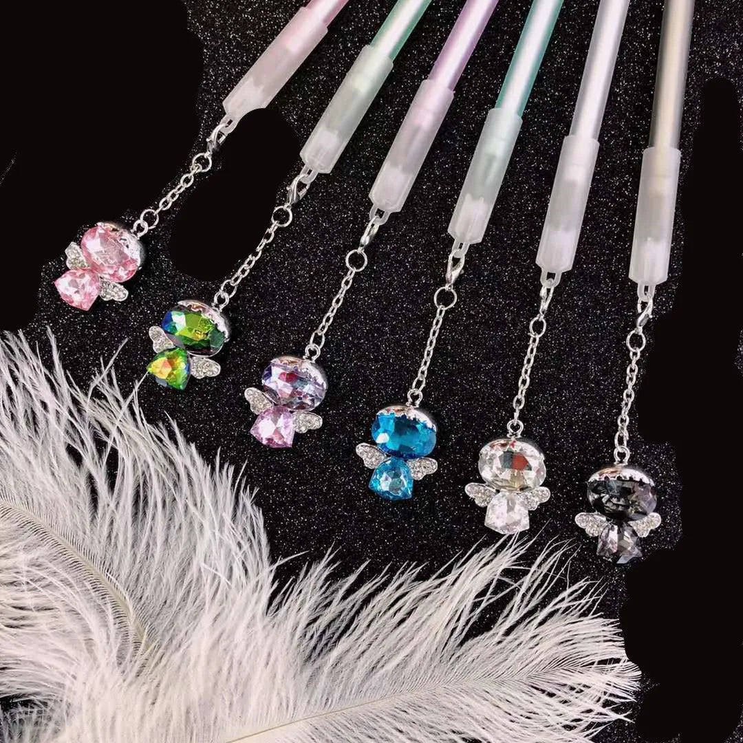Little angel water pendant gel pen with 0.5mm tip and 15cm plastic body