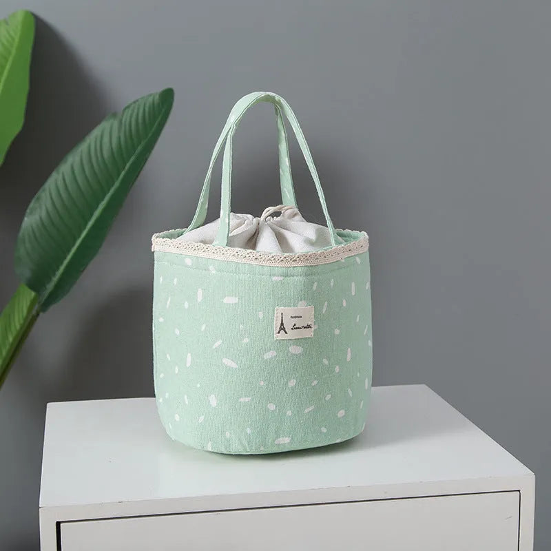Thickened insulation lunch bag Oxford cloth gray unicorn for office workers portable