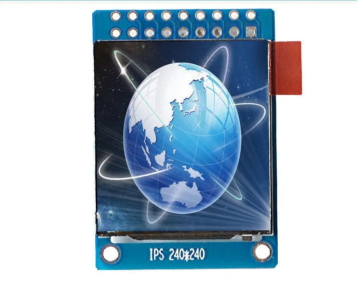 1.3-inch IPS LCD display module with 240x240 resolution measuring 27.78x39.22mm