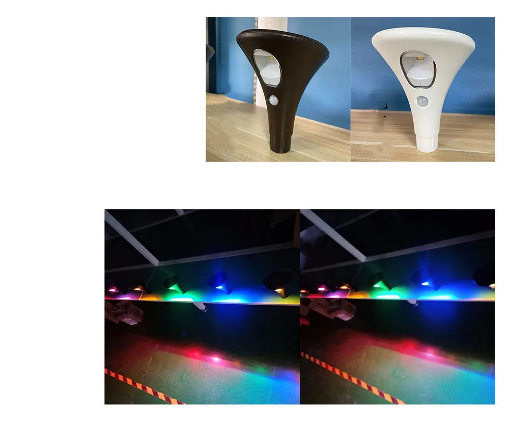 Solar induction ground plug light with IP65 rating, 0.5W LED5730, 3000K warm white and 5000K cool white options, for outdoor garden and pathway lighting