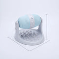Spilled Food Ball slow feeder toy for dogs in blue, green, and pink colours, made of ABS plastic