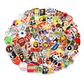 Mixed series of 100 colourful graffiti stickers for luggage and smooth surface decoration