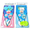Plastic hollow wreath template set with multiple circle sizes for drawing and crafts