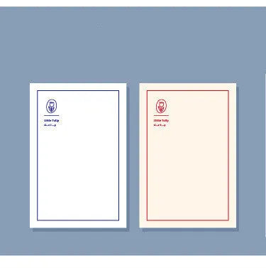 Memo pad notebook compatible with iPhone showing paper cover and writing paper interior
