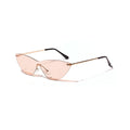 Brown vintage sunglasses with metal frame and UV400 protection lenses