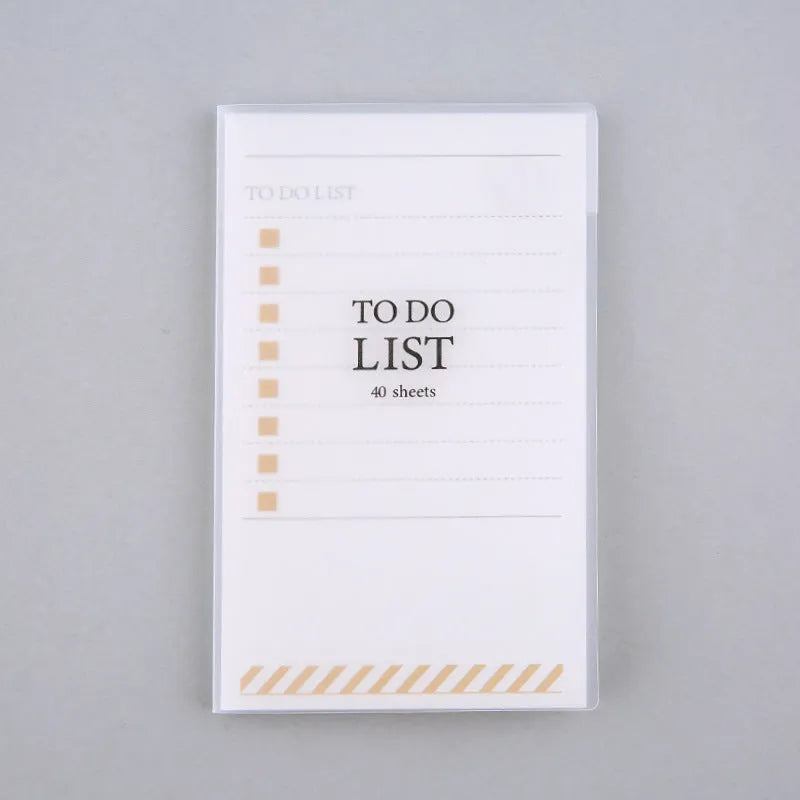 PP frosted notebook in green with tearable pages showing 13x8cm dimensions